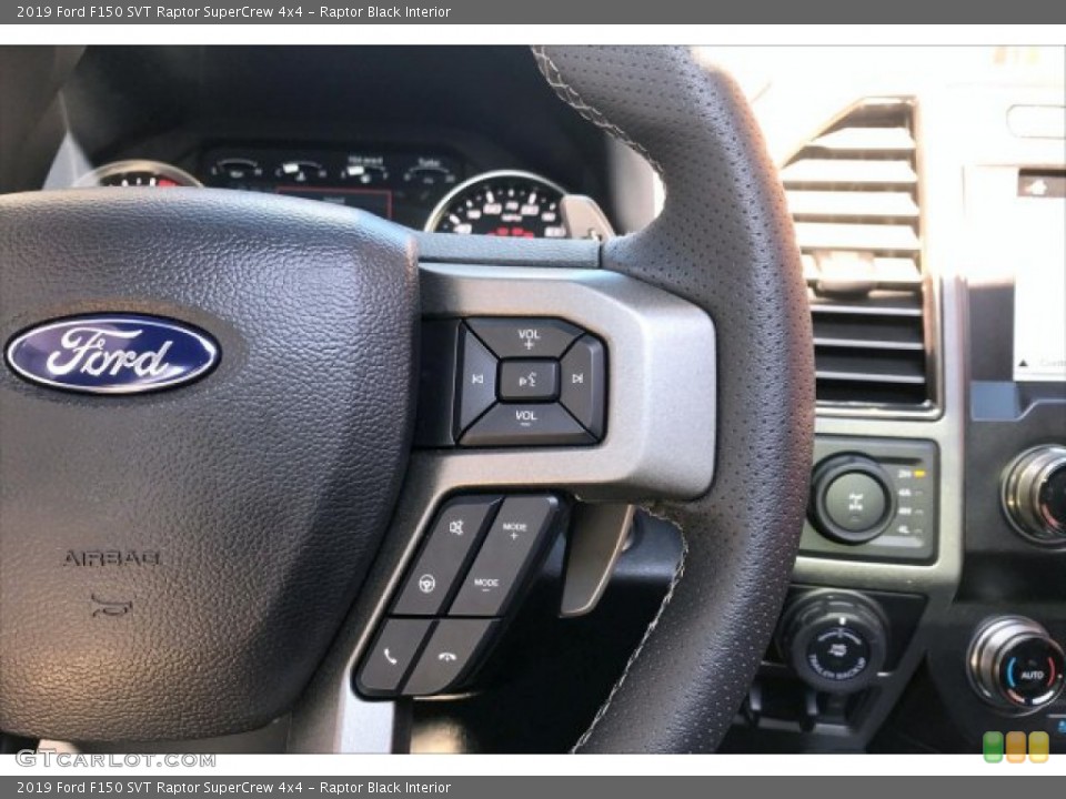Raptor Black Interior Steering Wheel for the 2019 Ford F150 SVT Raptor SuperCrew 4x4 #135941920