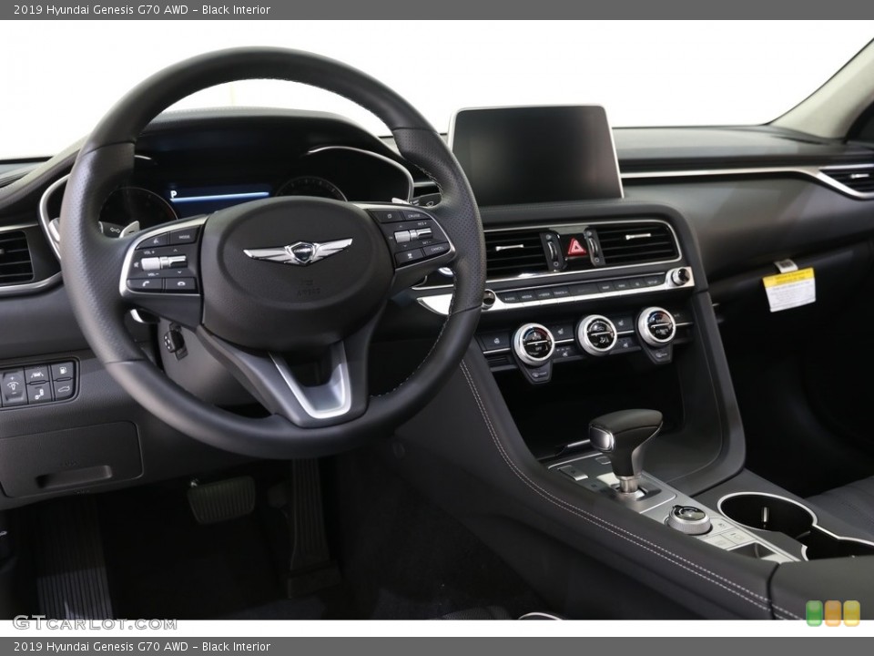 Black Interior Dashboard for the 2019 Hyundai Genesis G70 AWD #135946578