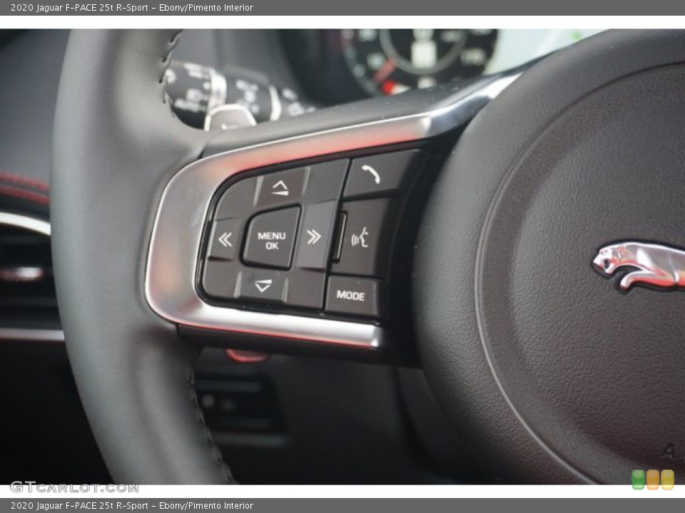 Ebony/Pimento Interior Steering Wheel for the 2020 Jaguar F-PACE 25t R-Sport #135948192