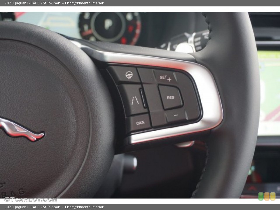 Ebony/Pimento Interior Steering Wheel for the 2020 Jaguar F-PACE 25t R-Sport #135948207