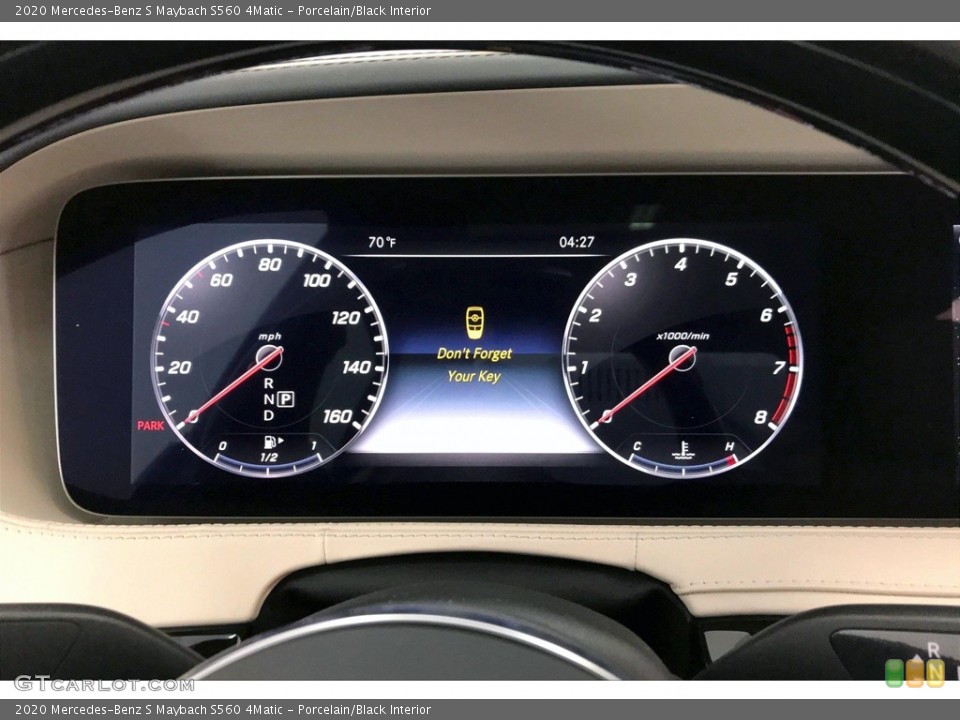 Porcelain/Black Interior Gauges for the 2020 Mercedes-Benz S Maybach S560 4Matic #135948531