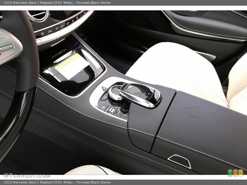 Porcelain/Black Interior Controls for the 2020 Mercedes-Benz S Maybach S560 4Matic #135948618