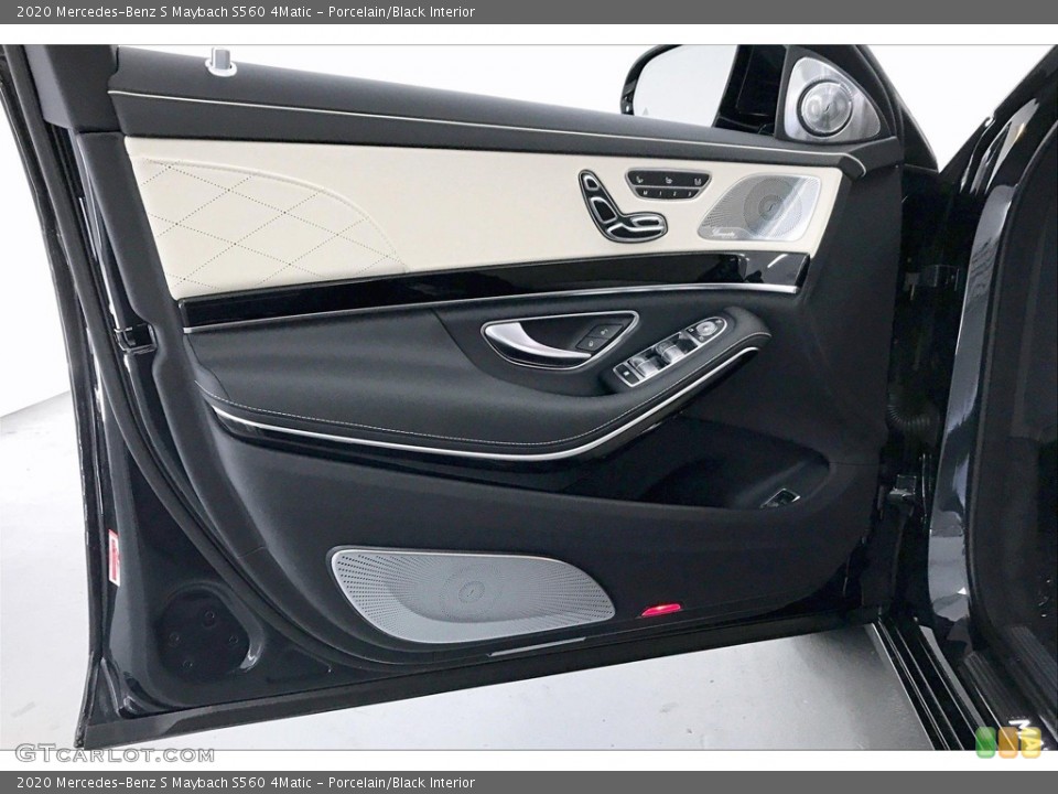 Porcelain/Black Interior Door Panel for the 2020 Mercedes-Benz S Maybach S560 4Matic #135948675
