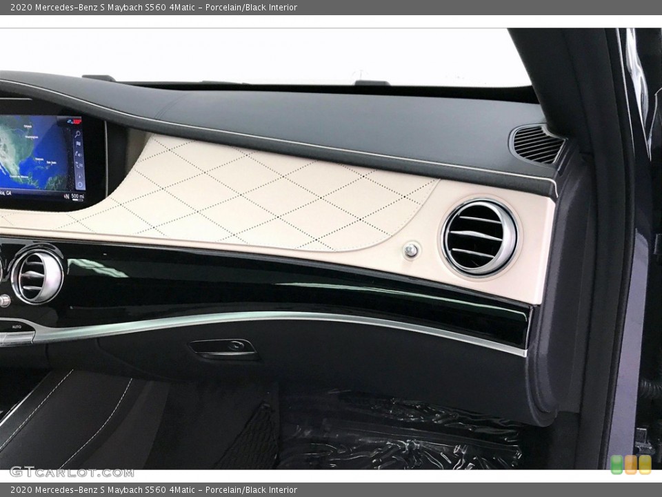Porcelain/Black Interior Dashboard for the 2020 Mercedes-Benz S Maybach S560 4Matic #135948762