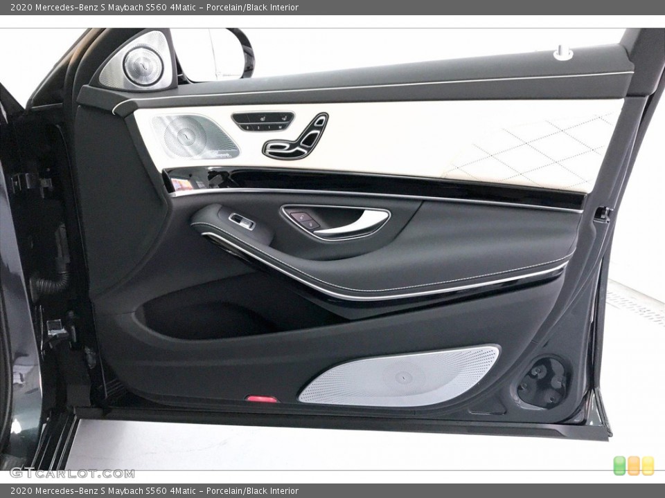 Porcelain/Black Interior Door Panel for the 2020 Mercedes-Benz S Maybach S560 4Matic #135948819