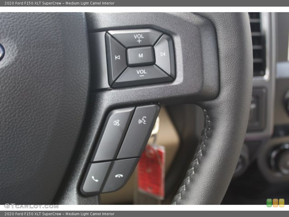 Medium Light Camel Interior Steering Wheel for the 2020 Ford F150 XLT SuperCrew #135949086