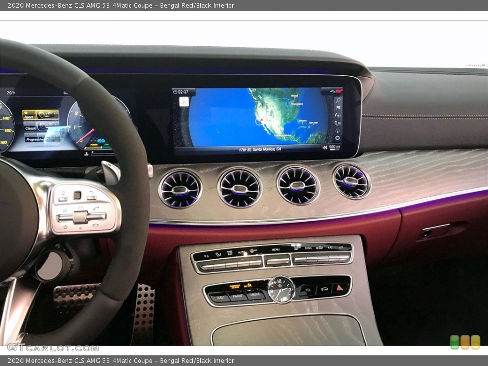 Bengal Red/Black Interior Navigation for the 2020 Mercedes-Benz CLS AMG 53 4Matic Coupe #135949112