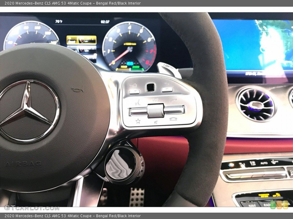 Bengal Red/Black Interior Steering Wheel for the 2020 Mercedes-Benz CLS AMG 53 4Matic Coupe #135949629
