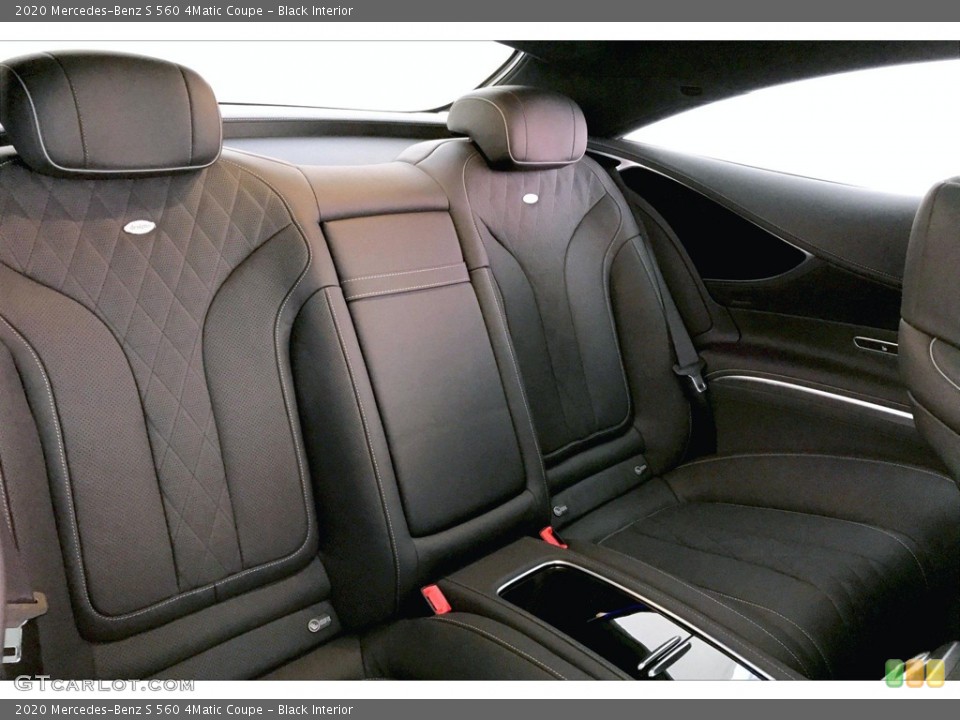 Black Interior Rear Seat for the 2020 Mercedes-Benz S 560 4Matic Coupe #135950529
