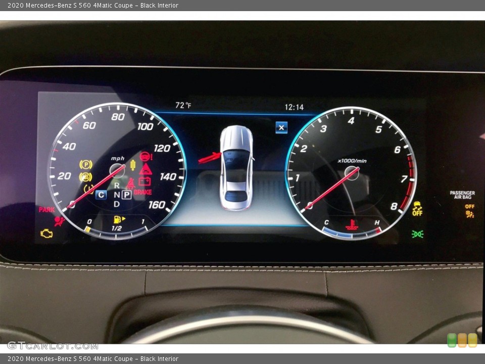 Black Interior Gauges for the 2020 Mercedes-Benz S 560 4Matic Coupe #135950811