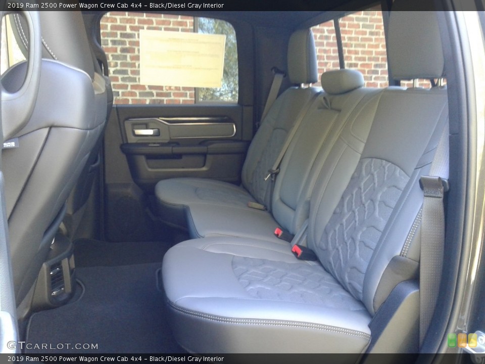 Black/Diesel Gray Interior Rear Seat for the 2019 Ram 2500 Power Wagon Crew Cab 4x4 #135951777