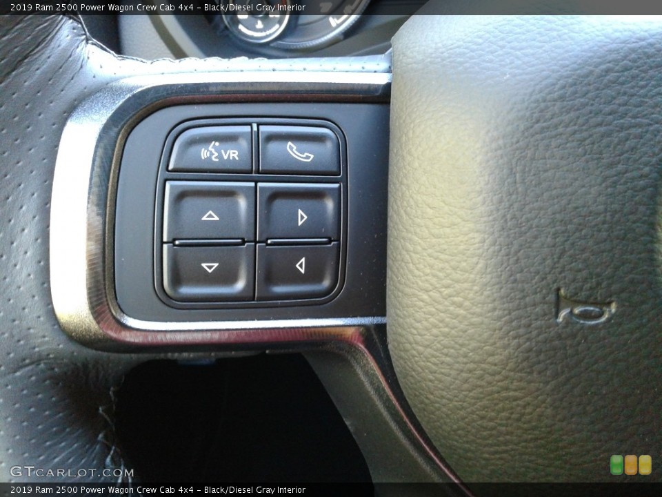 Black/Diesel Gray Interior Steering Wheel for the 2019 Ram 2500 Power Wagon Crew Cab 4x4 #135951900