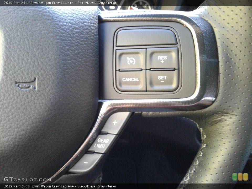 Black/Diesel Gray Interior Steering Wheel for the 2019 Ram 2500 Power Wagon Crew Cab 4x4 #135951924