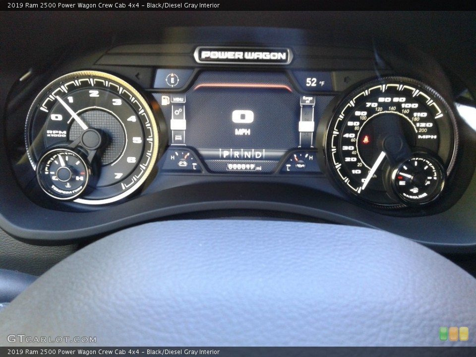 Black/Diesel Gray Interior Gauges for the 2019 Ram 2500 Power Wagon Crew Cab 4x4 #135951945