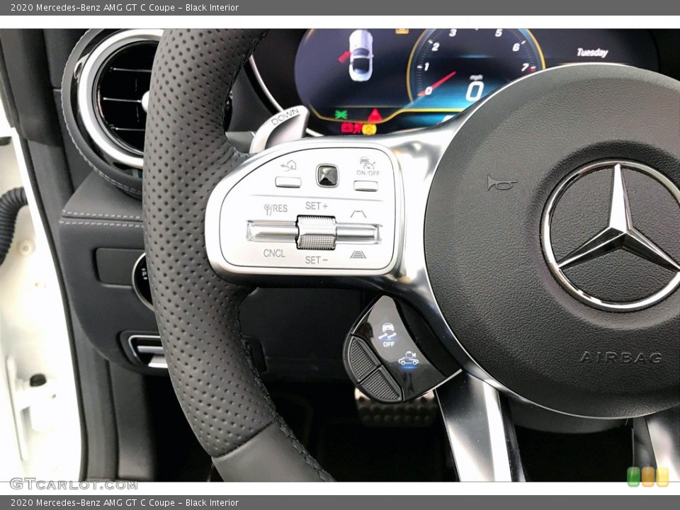Black Interior Steering Wheel for the 2020 Mercedes-Benz AMG GT C Coupe #135952788
