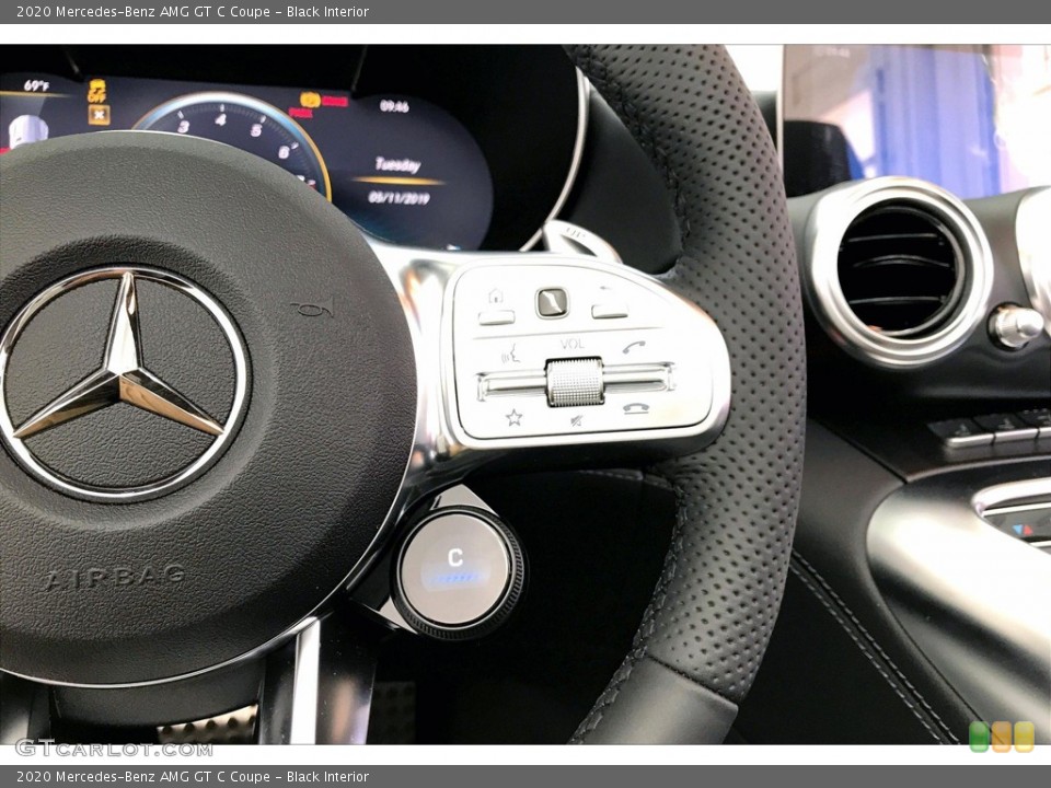 Black Interior Steering Wheel for the 2020 Mercedes-Benz AMG GT C Coupe #135952803