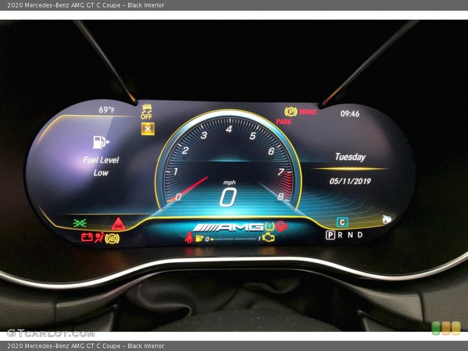 Black Interior Gauges for the 2020 Mercedes-Benz AMG GT C Coupe #135952833