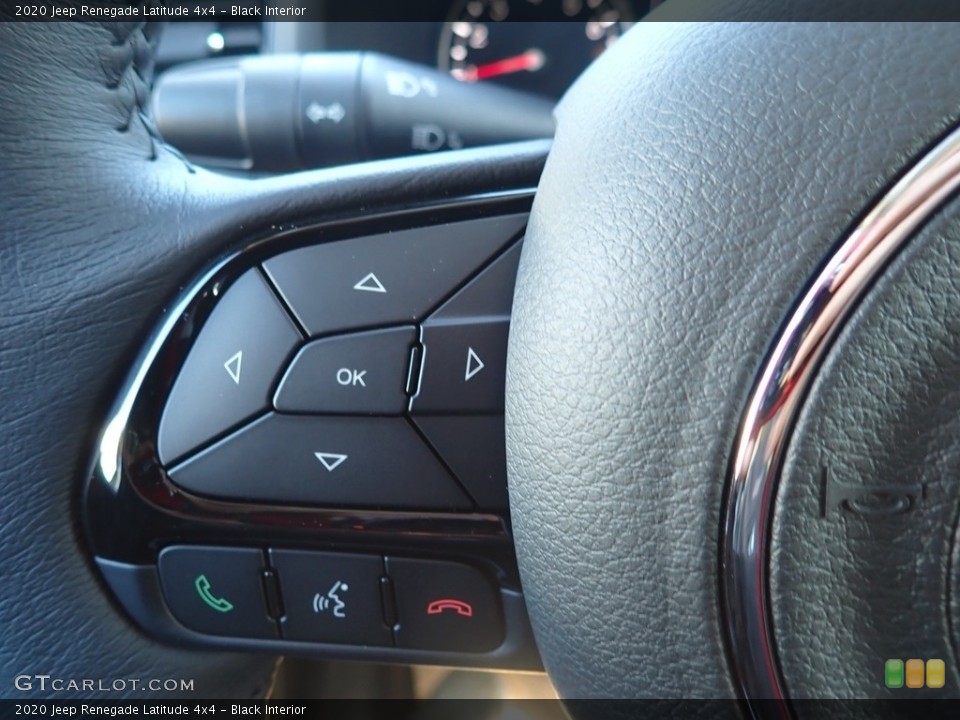 Black Interior Steering Wheel for the 2020 Jeep Renegade Latitude 4x4 #135954084