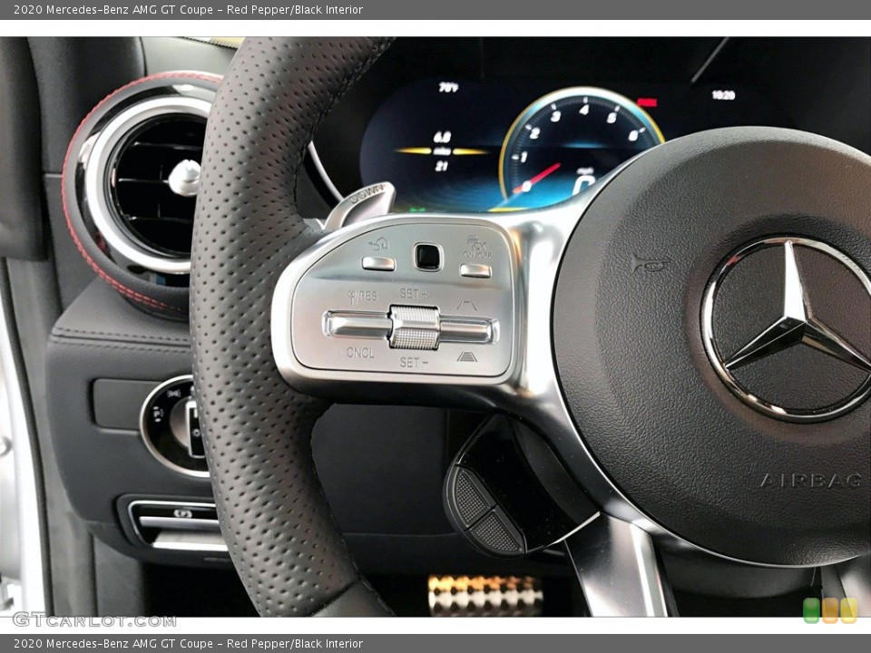 Red Pepper/Black Interior Steering Wheel for the 2020 Mercedes-Benz AMG GT Coupe #135955524