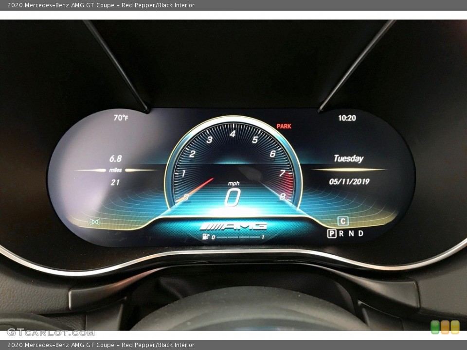 Red Pepper/Black Interior Gauges for the 2020 Mercedes-Benz AMG GT Coupe #135955590