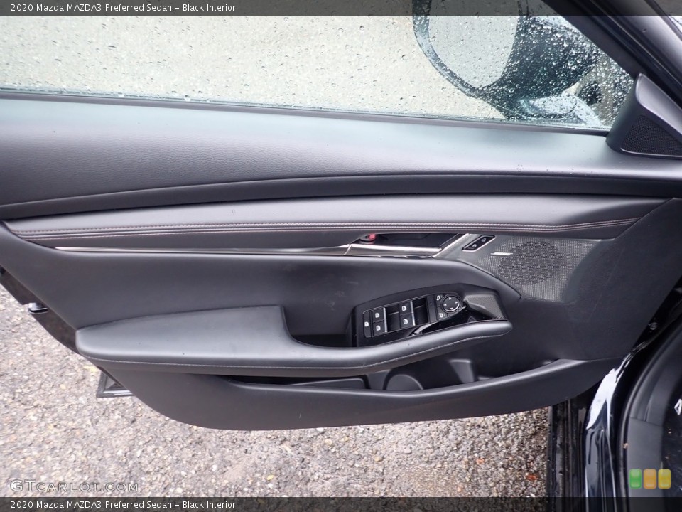 Black Interior Door Panel for the 2020 Mazda MAZDA3 Preferred Sedan #135965080