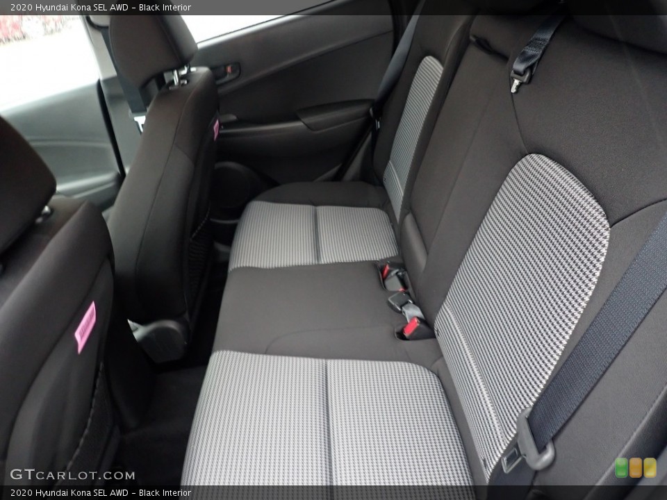 Black Interior Rear Seat for the 2020 Hyundai Kona SEL AWD #135966271