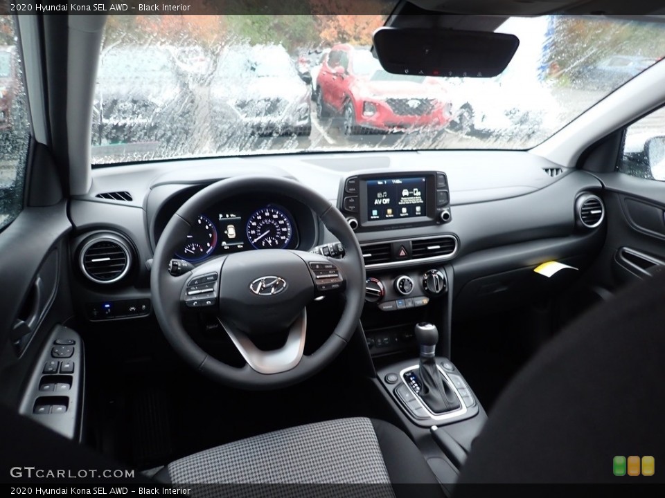 Black Interior Dashboard for the 2020 Hyundai Kona SEL AWD #135966298