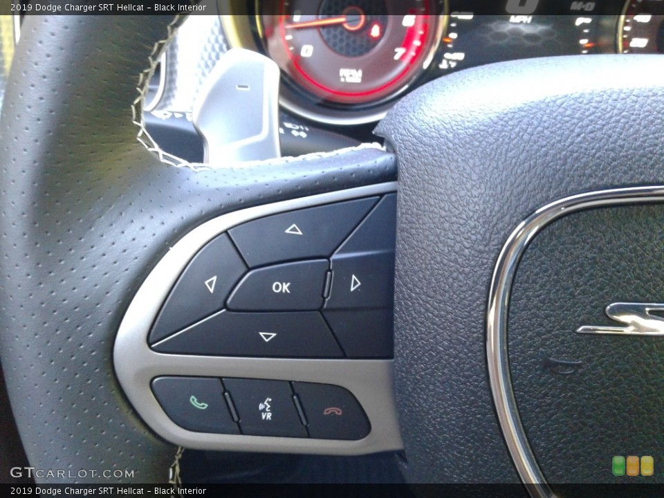 Black Interior Steering Wheel for the 2019 Dodge Charger SRT Hellcat #135983626