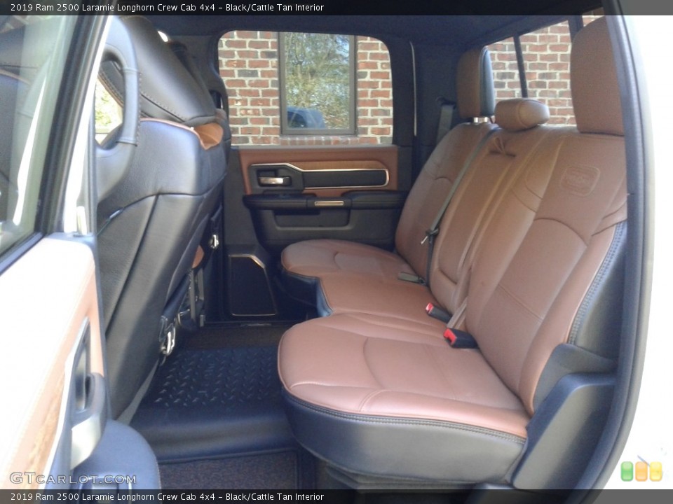 Black/Cattle Tan Interior Rear Seat for the 2019 Ram 2500 Laramie Longhorn Crew Cab 4x4 #135987326