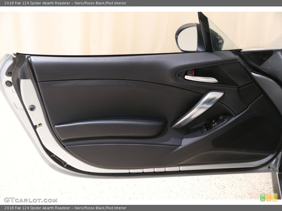 Nero/Rosso Black/Red Interior Door Panel for the 2018 Fiat 124 Spider Abarth Roadster #135987806