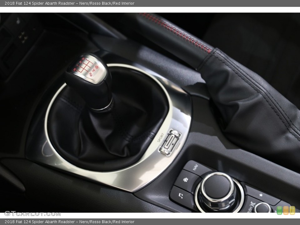 Nero/Rosso Black/Red Interior Transmission for the 2018 Fiat 124 Spider Abarth Roadster #135987935
