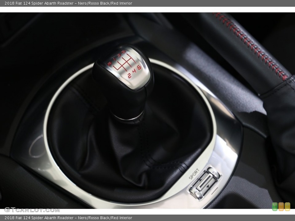 Nero/Rosso Black/Red Interior Transmission for the 2018 Fiat 124 Spider Abarth Roadster #135987956