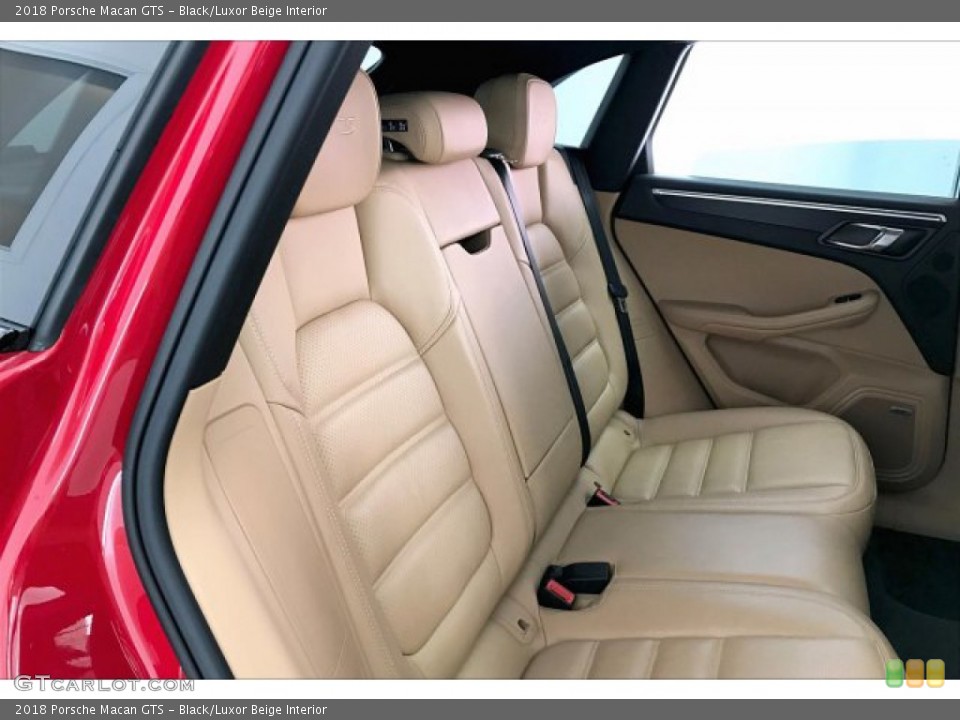 Black/Luxor Beige Interior Rear Seat for the 2018 Porsche Macan GTS #135988562