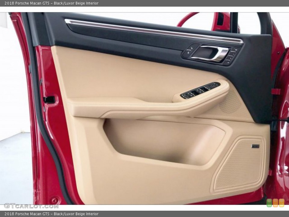 Black/Luxor Beige Interior Door Panel for the 2018 Porsche Macan GTS #135988787