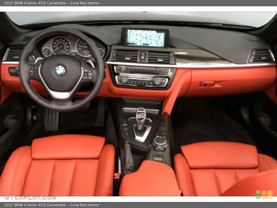 Coral Red Interior Photo for the 2017 BMW 4 Series 430i Convertible #135989207