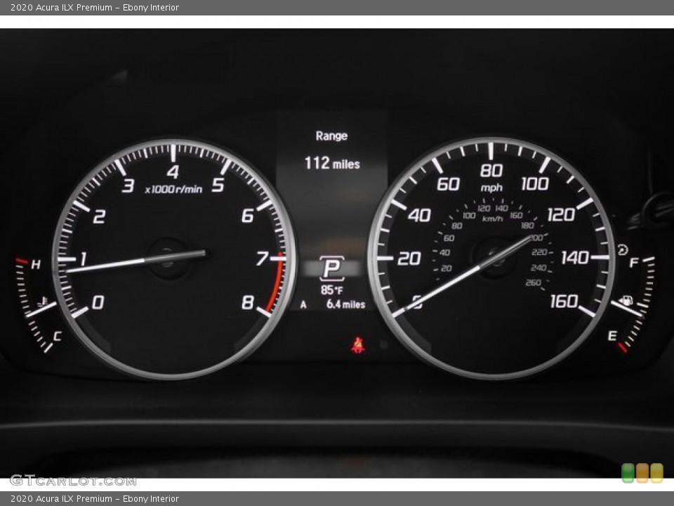 Ebony Interior Gauges for the 2020 Acura ILX Premium #135995558