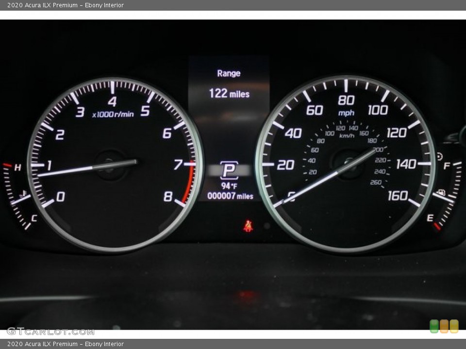 Ebony Interior Gauges for the 2020 Acura ILX Premium #135995879