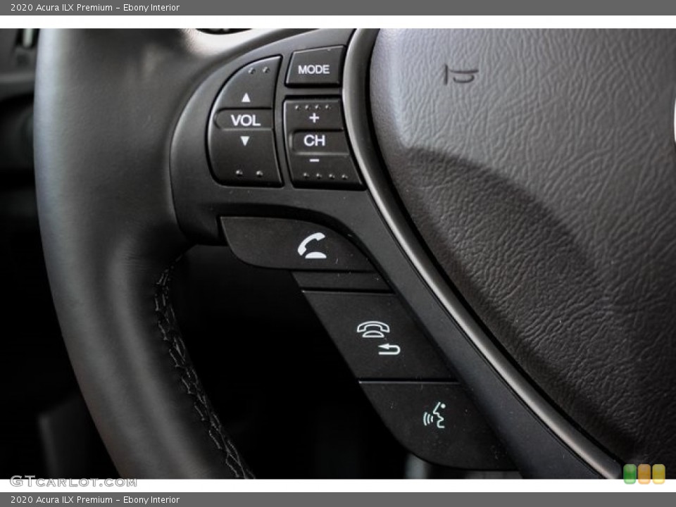 Ebony Interior Steering Wheel for the 2020 Acura ILX Premium #135995891