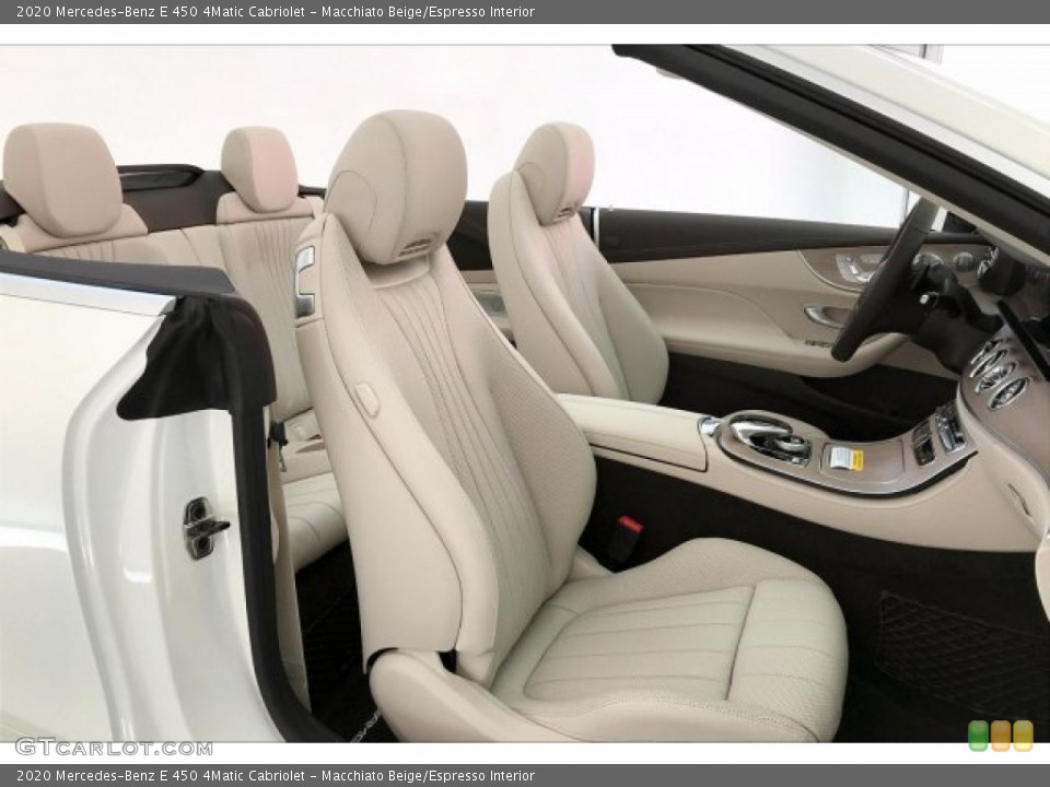 Macchiato Beige/Espresso Interior Photo for the 2020 Mercedes-Benz E 450 4Matic Cabriolet #136001295