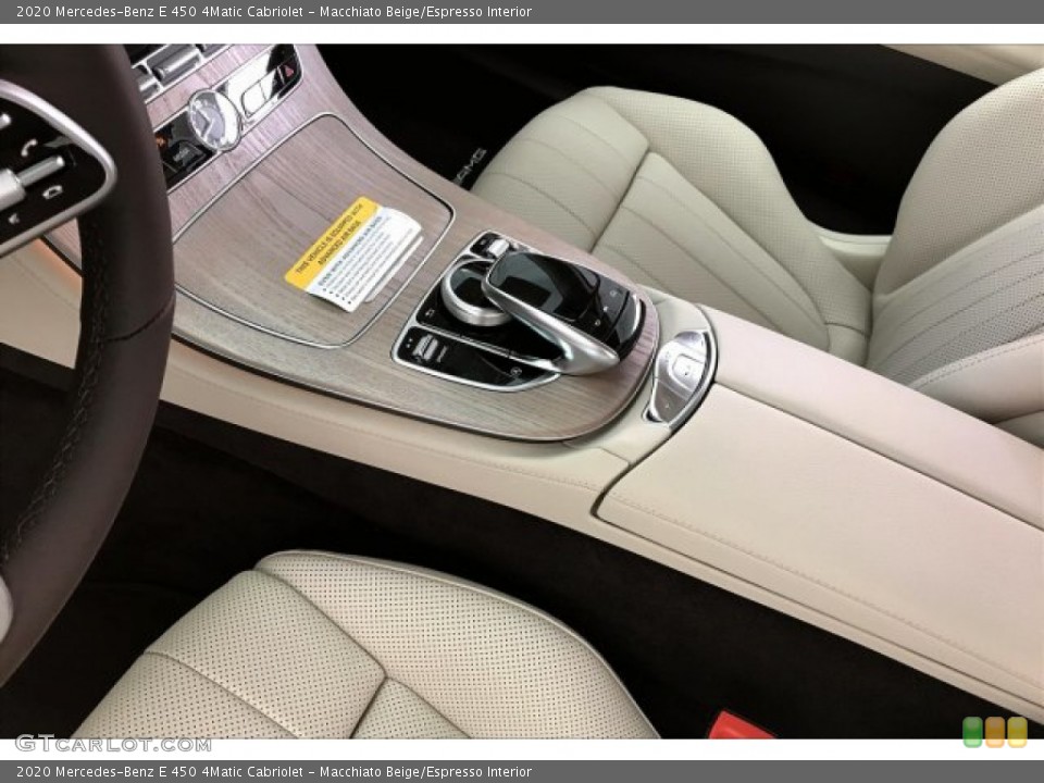 Macchiato Beige/Espresso Interior Controls for the 2020 Mercedes-Benz E 450 4Matic Cabriolet #136001340