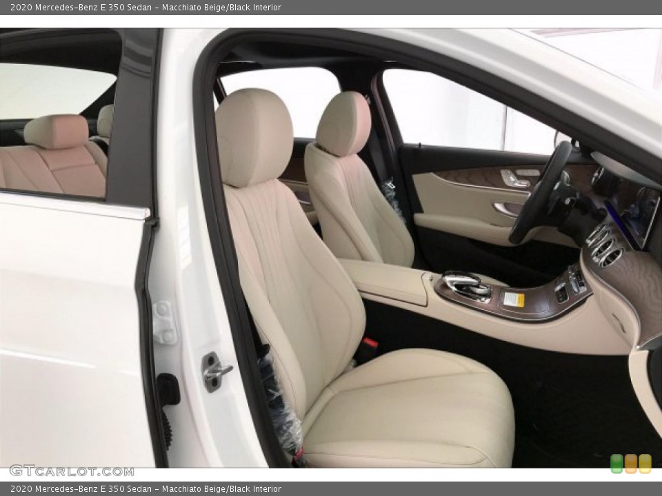 Macchiato Beige/Black Interior Photo for the 2020 Mercedes-Benz E 350 Sedan #136001517