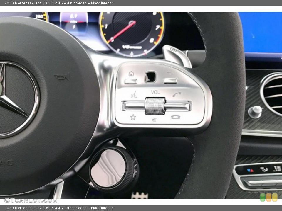 Black Interior Steering Wheel for the 2020 Mercedes-Benz E 63 S AMG 4Matic Sedan #136002015
