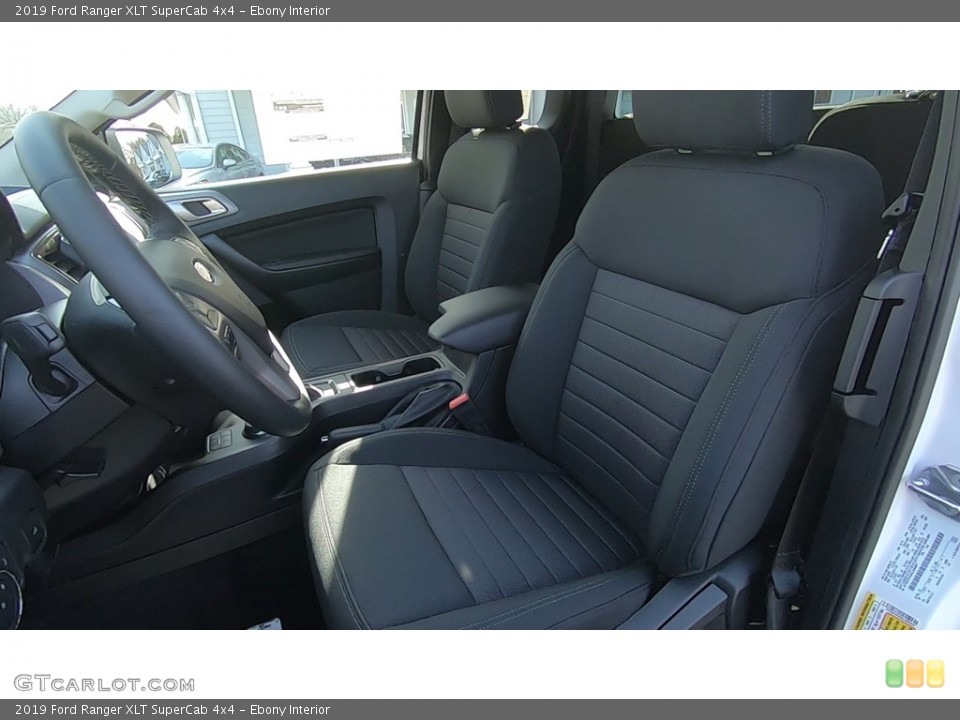 Ebony Interior Photo for the 2019 Ford Ranger XLT SuperCab 4x4 #136004241