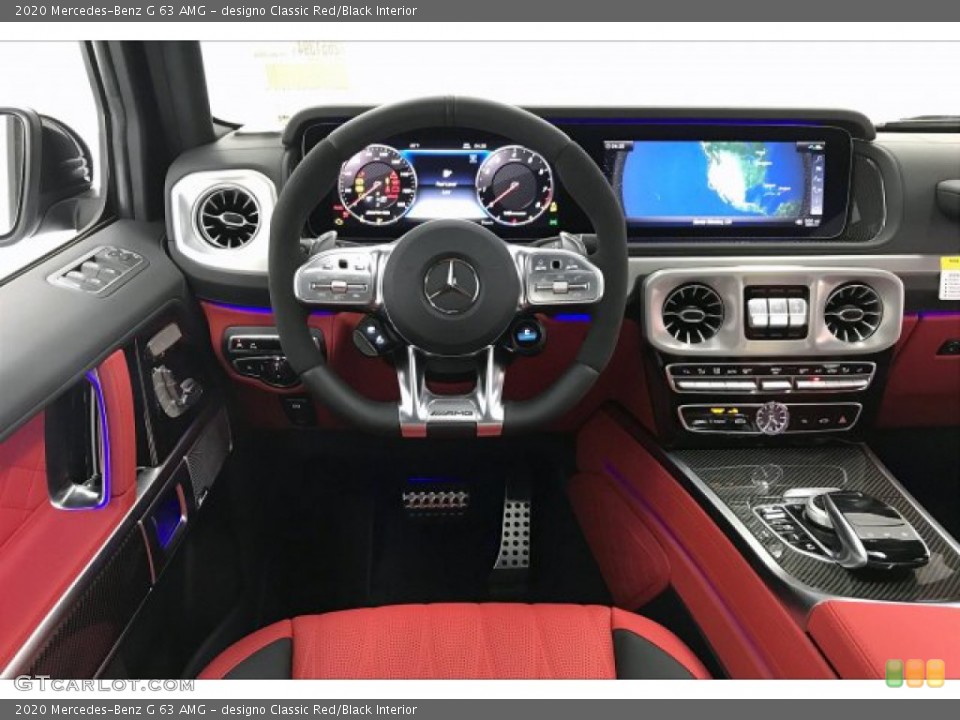 designo Classic Red/Black Interior Dashboard for the 2020 Mercedes-Benz G 63 AMG #136005227