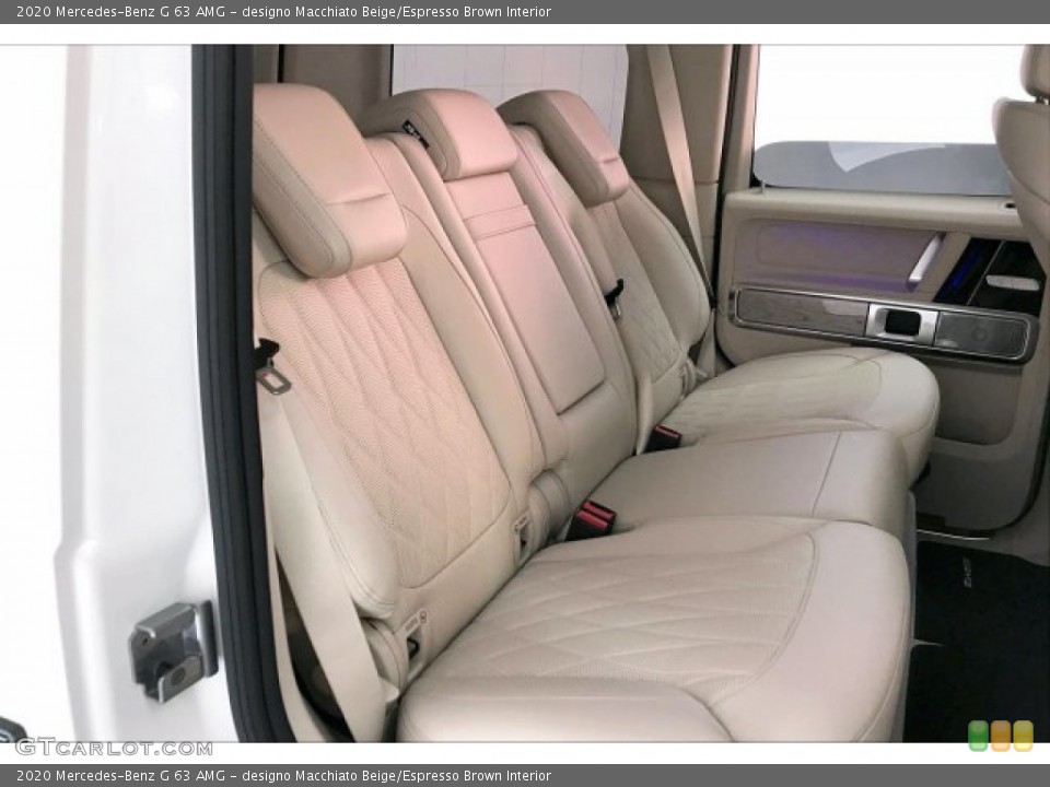 designo Macchiato Beige/Espresso Brown Interior Rear Seat for the 2020 Mercedes-Benz G 63 AMG #136005440