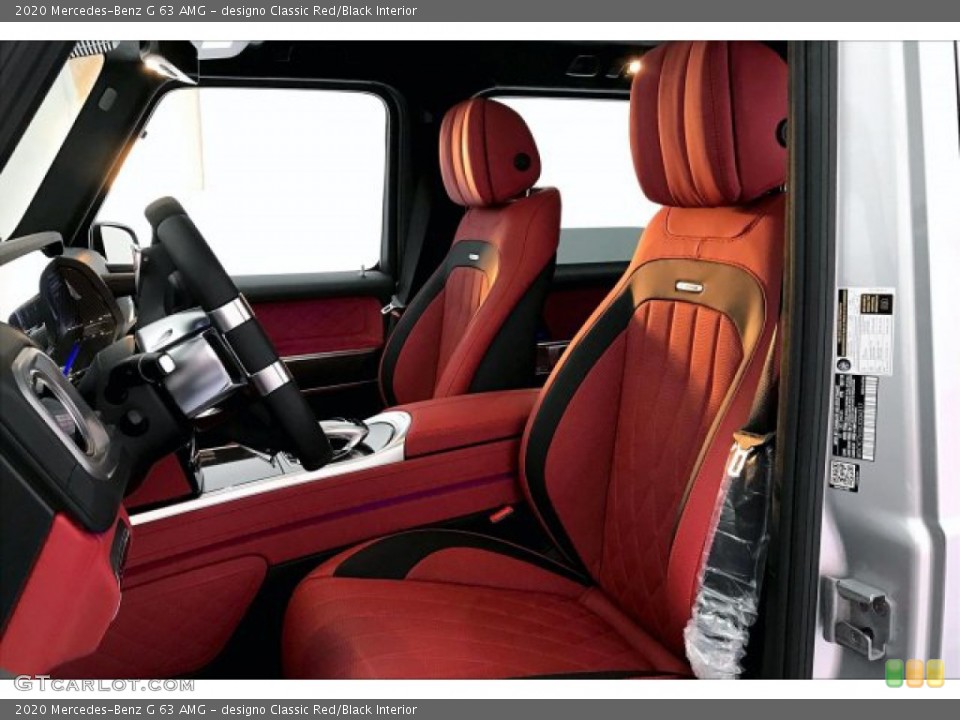 designo Classic Red/Black Interior Front Seat for the 2020 Mercedes-Benz G 63 AMG #136005476