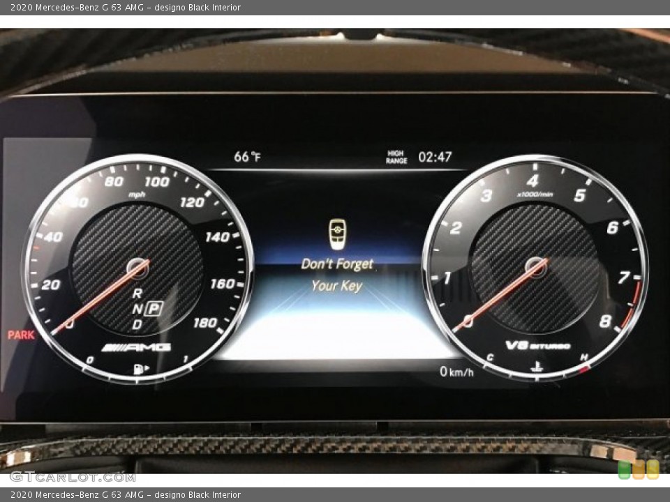 designo Black Interior Gauges for the 2020 Mercedes-Benz G 63 AMG #136005566