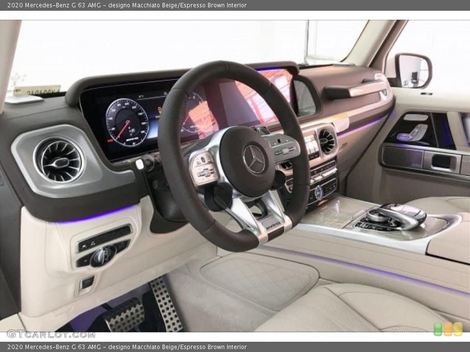 designo Macchiato Beige/Espresso Brown Interior Dashboard for the 2020 Mercedes-Benz G 63 AMG #136005644