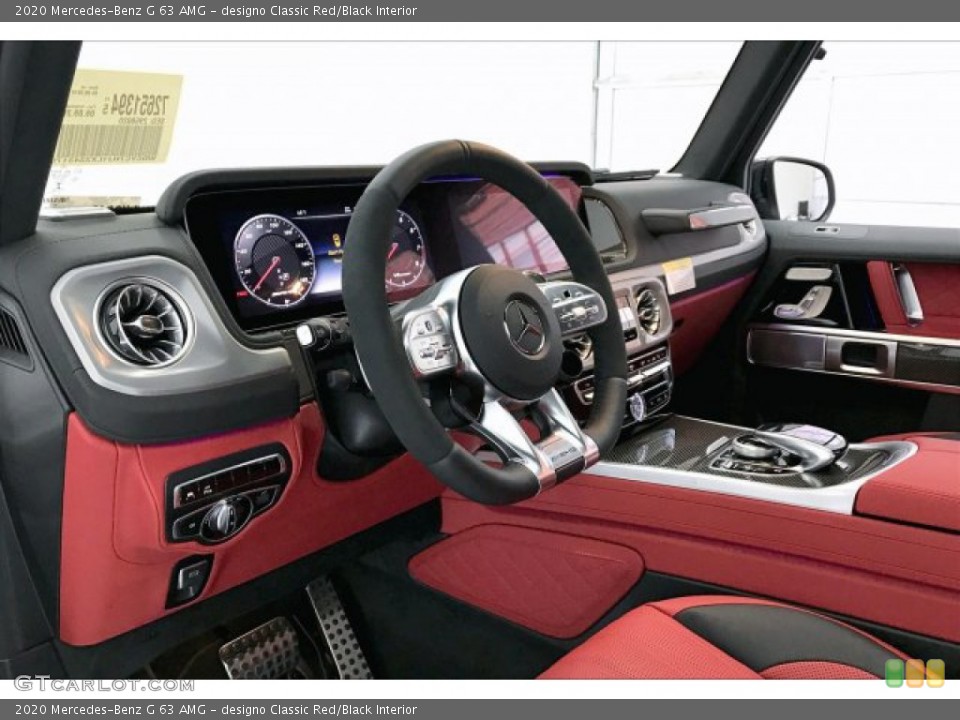 designo Classic Red/Black Interior Dashboard for the 2020 Mercedes-Benz G 63 AMG #136005656
