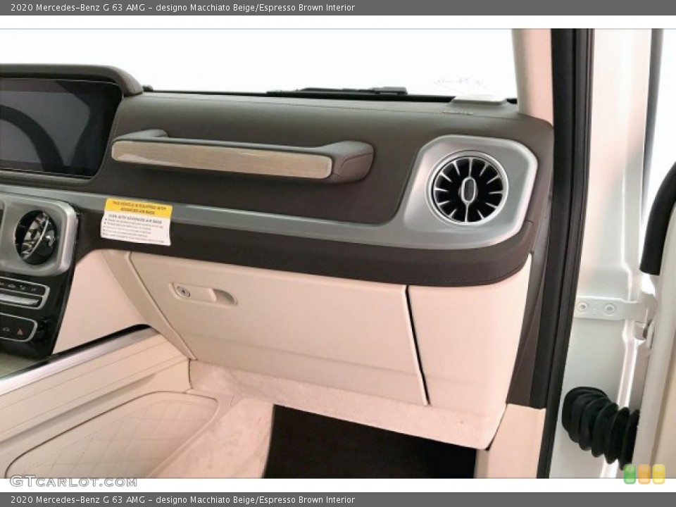 designo Macchiato Beige/Espresso Brown Interior Dashboard for the 2020 Mercedes-Benz G 63 AMG #136005756